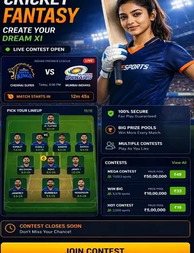 Comeswift (come com) fantasy cricket & matchday visual 3